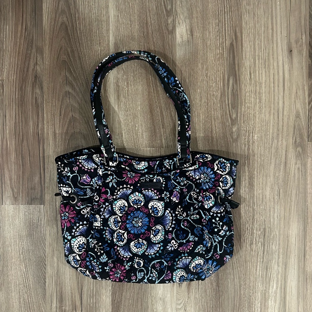 Vera Bradley Blue and Purple Floral Tote